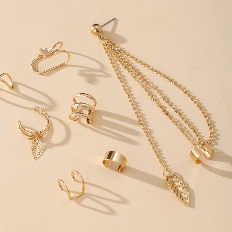 Set 7 khuyên kẹp vành tai cá tính thời trang dành cho nữ