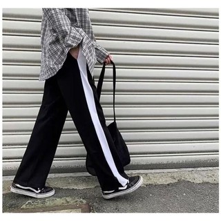 Quần 1 sọc đứng ống suông phong cách ulzzang unisex