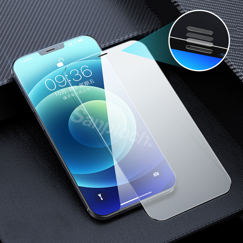 Miếng dán cường lực chống bụi bảo vệ màn hình Sanptoch thích hợp cho iPhone 12 / 13 Pro Max Mini