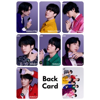 Set 7 card giấy bo góc in 2 mặt ảnh nhóm bts x ss zflip4