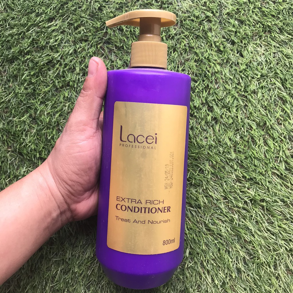 DẦU GỘI XẢ PHỤC HỒI TÓC MỀM MƯỢT LACEI TÍM 800ML