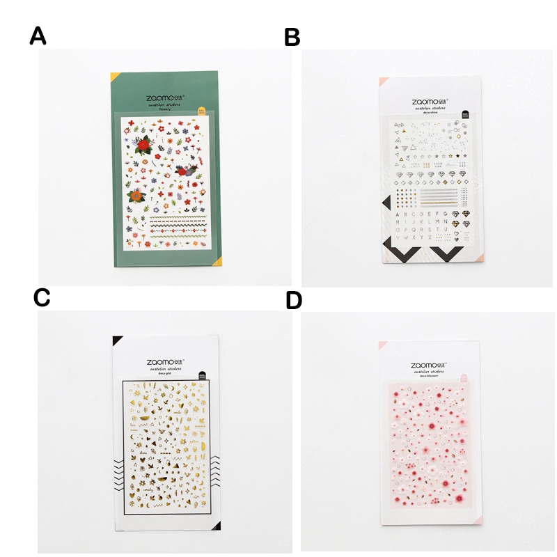 Sticker họa tiết hoa trái cây dễ thương dùng trang trí thủ công