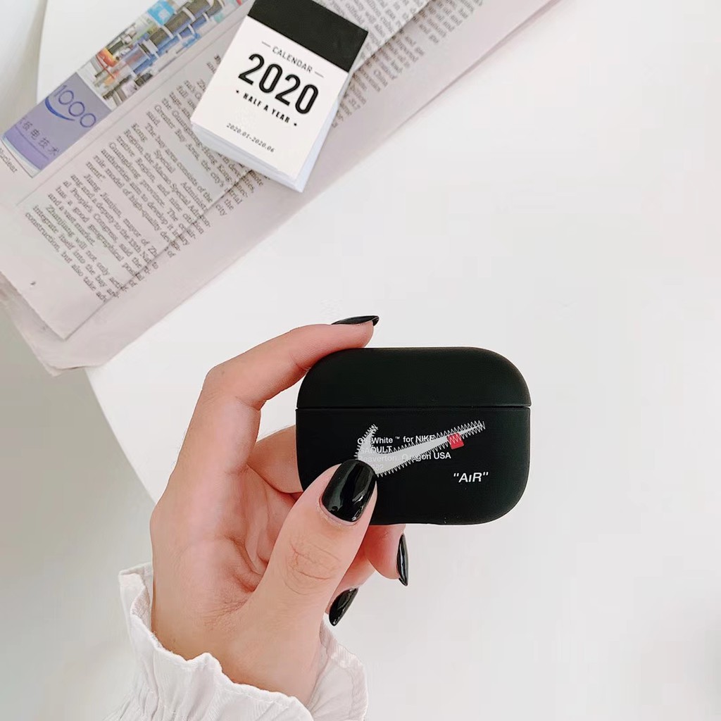 Hard Plastic Airpods 1/2/Pro - Fashion Black N1ke Case suitable for Apple Airpods 1/2/Pro #HG372