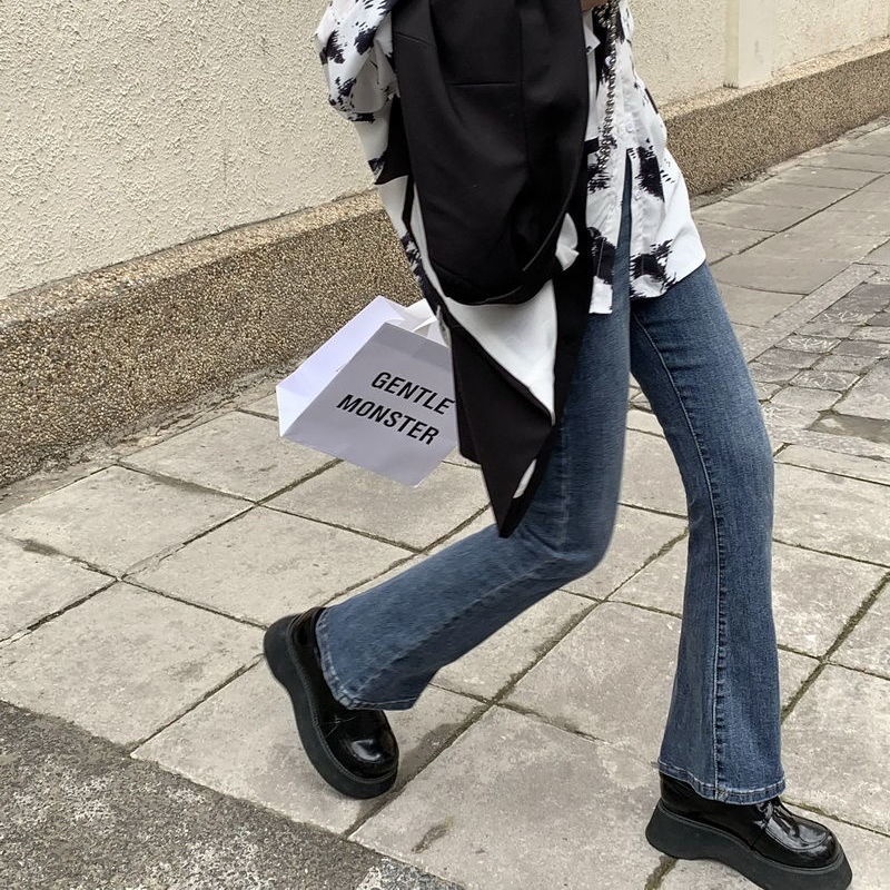 IMAODOU Quần jean dài ống loe co giãn tốt thời trang xuân hè cho nữ | BigBuy360 - bigbuy360.vn