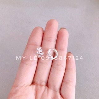 Bông tai bạc hình lá 160.000