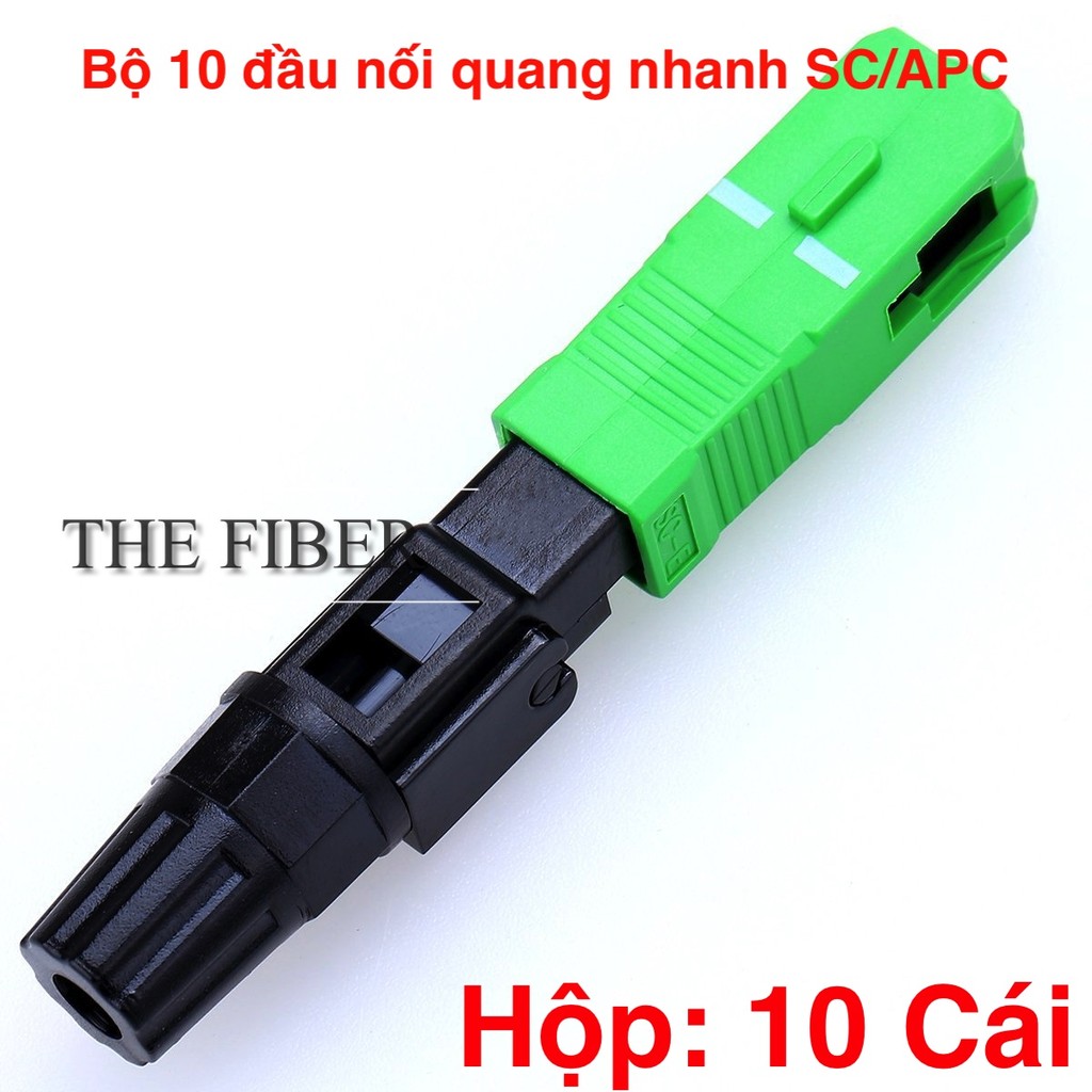 [105k]Hộp 10 bộ đầu kết nối quang nhanh SC/APC Fast Connector