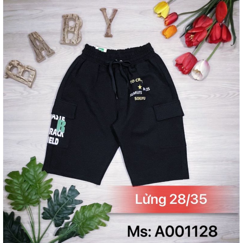 Quần short lưng thun co giãn phom to rộng rãi bé trai size đại 30-50kg