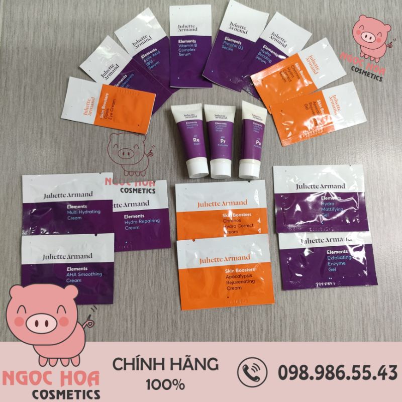 Sample Juliette Armand - Tổng hợp mẫu thử Juliette Armand các loại