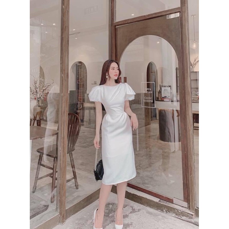 Đầm dự tiệc🌹FREESHIP 🌹Đầm body tay phồng nơ vai | BigBuy360 - bigbuy360.vn