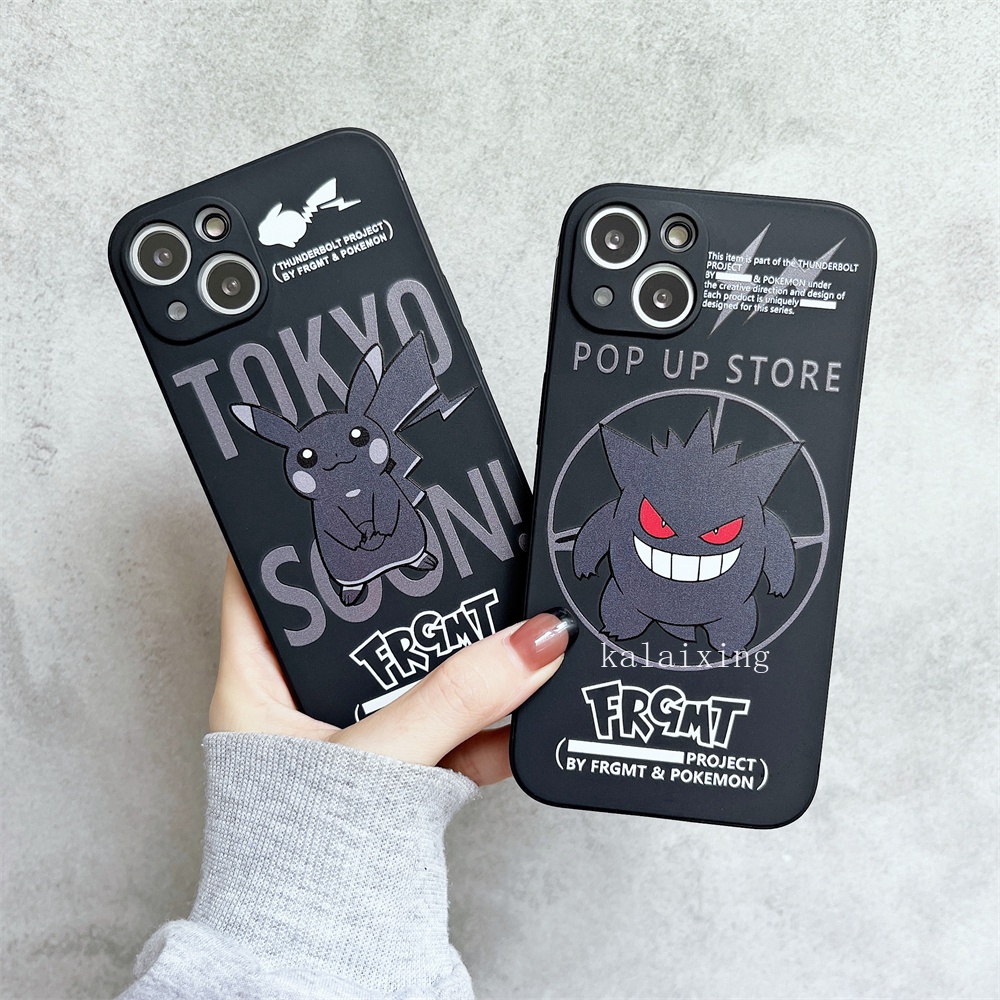 Ốp điện thoại TPU in hình Pikachu cho iPhone 13 Pro Max 12Pro 11 X XR XS Max 7 8Plus