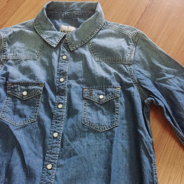 [SẴN] Sơ mi jean messi nữ