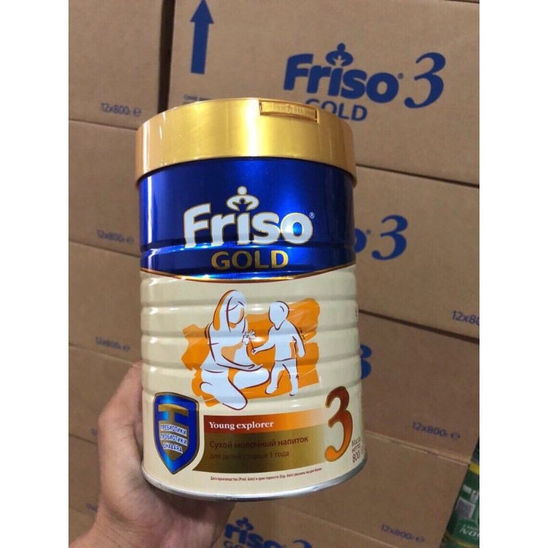 [ Best Seller ] Sữa Bột Friso Gold Nga Số 3 800 Gram Cho Bé Trên 12 Tháng Tuổi
