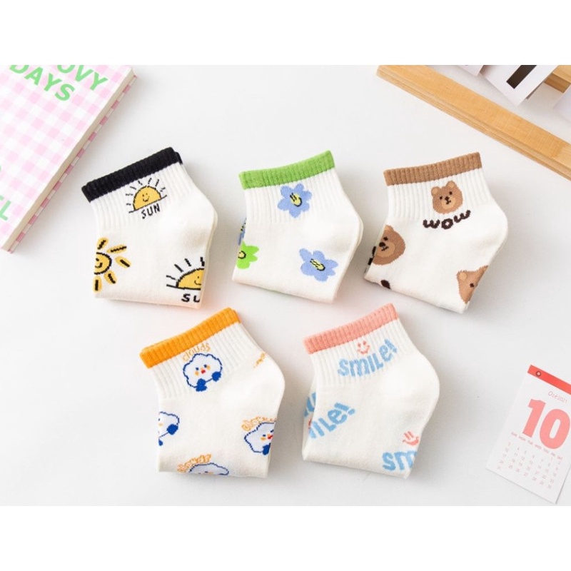 Vớ tất cổ ngắn hoa mặt trời gấu wow