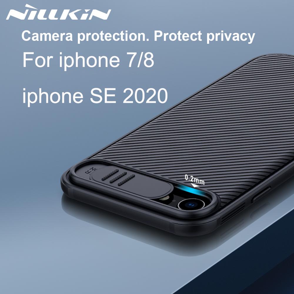 Ốp Bảo Vệ Camera Cho iPhone SE 2020 Bao iPhone 8 / 7 NILLKIN Trượt Bảo Vệ Vỏ Bảo Vệ Ống Kính Cho iPh