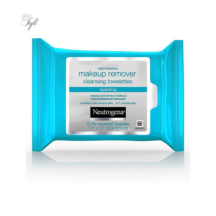 Khăn Ướt Tẩy Trang Neutrogena Makeup Remover Cleansing Towelettes Hydrating - skinsosoft