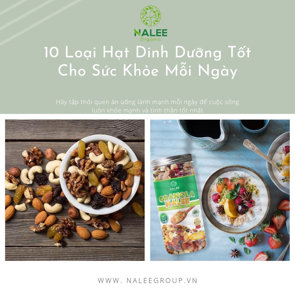 [SIÊU RẺ] NGŨ CỐC GRANOLA ĂN KIÊNG SIÊU HẠT DINH DƯỠNG - EAT CLEAN