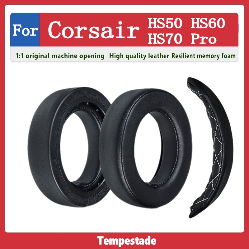 Đệm Xốp Bọc Đầu Tai Nghe Cho Corsair HS50 HS60 HS70 Pro