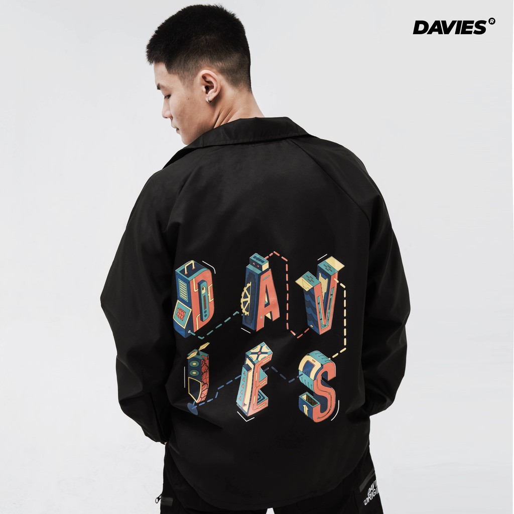 Áo khoác bóng chày nỉ phối da nam nữ local brand DAVIES Forrest Varsity Jacket ...