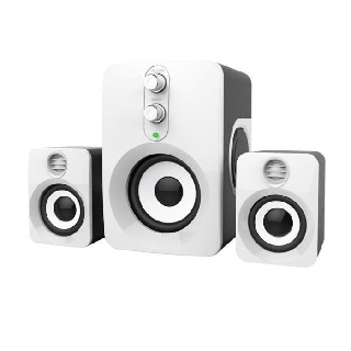 Loa vi tính âm thanh to rõ, để bàn cực sang loa 3 loa q7 - treble 2.1 đời mới