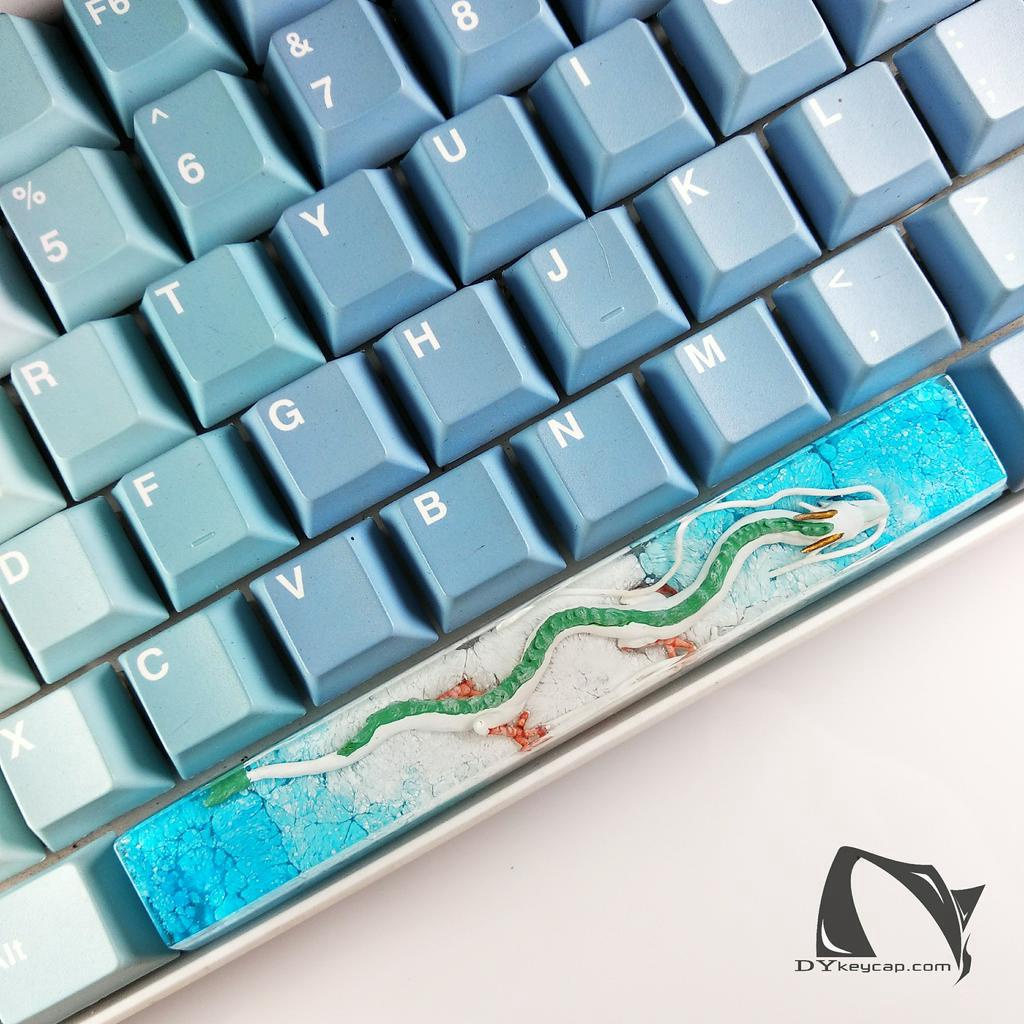 Nút bàn phím rồng Haku, nút bàn phím Spirited Away handmade, nút bàn phím resin,Haku keycap SA, Artisan Keycap