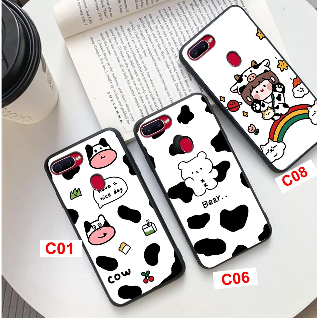 [HÀNG MỚI VỀ]ỐP LƯNG OPPO A5S/A7/A12/F9 HÌNH BÒ SỮA MILK CỰC ĐÁNG YÊU