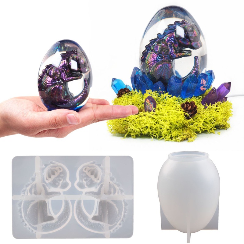 Khuôn silicone làm đèn ngủ hình rồng cho người lớn