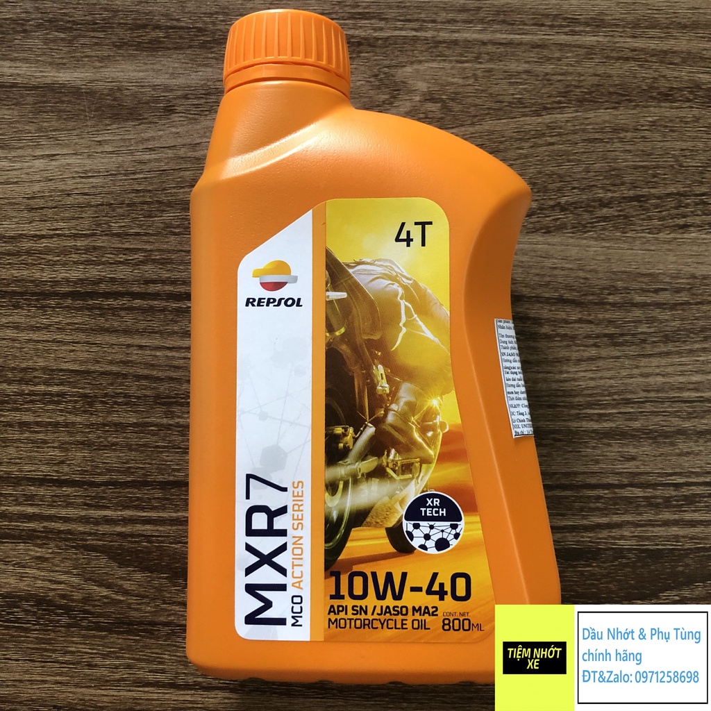 Nhớt xe số gốc khoáng Repsol MXR 7 10w40