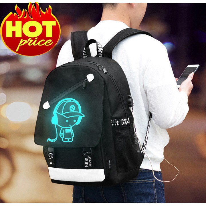 Balo nam nữ đi học dạ quang phát sáng Hình One Piece, Mẫu Mới Nhất, Hot Nhất 2022