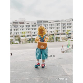 Yếm jean lửng cho bé