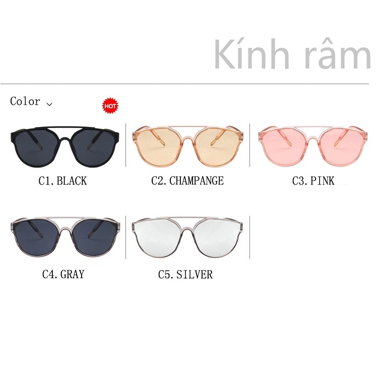 Kính mát mắt mèo bản lớn phong cách retro