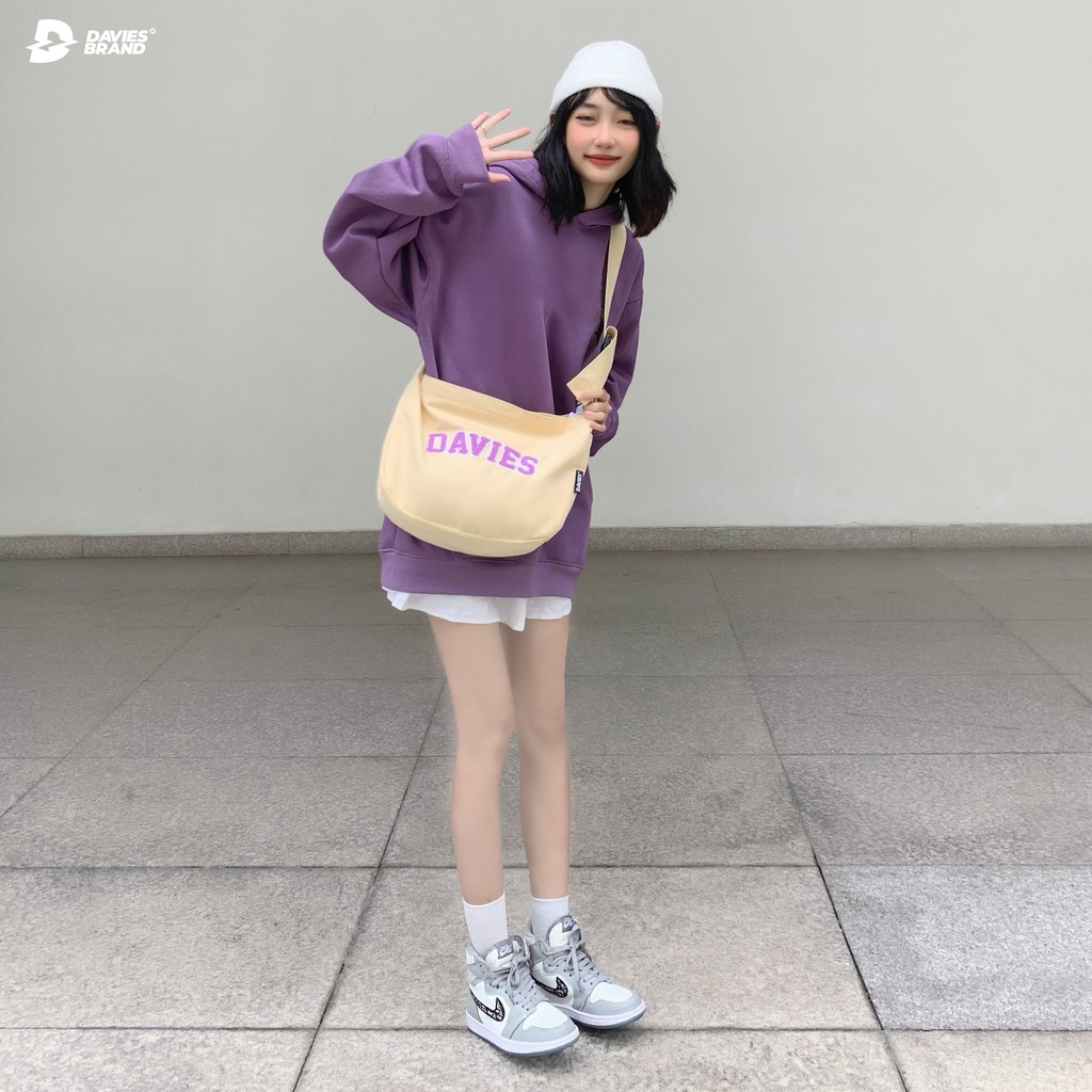 DAVIES - Túi đeo chéo nữ đẹp local brand nhiều màu Cotton Shoulder Bag