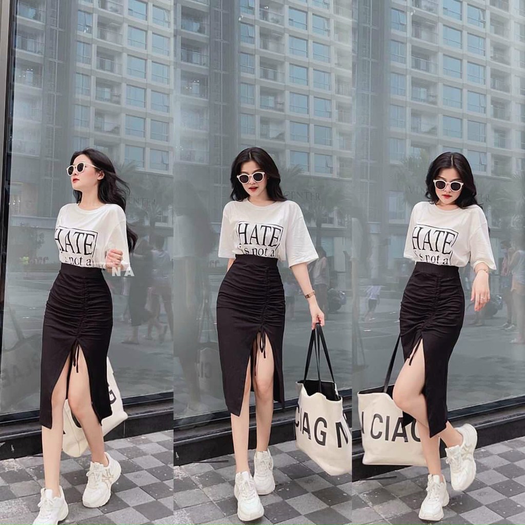 Áo Thun Nữ Chữ Hate is not Family Freesize từ 40-55kg