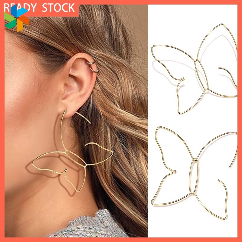 Bông Tai Bướm Lớn Cho Phụ Nữ, 1 Cặp JP6