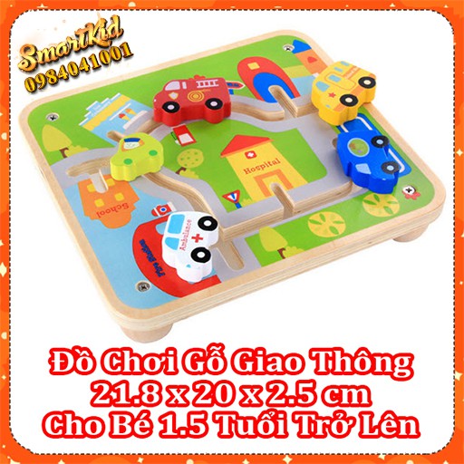 Đồ Chơi Gỗ Giao Thông Bảng Bận Rộn (Busy Board)