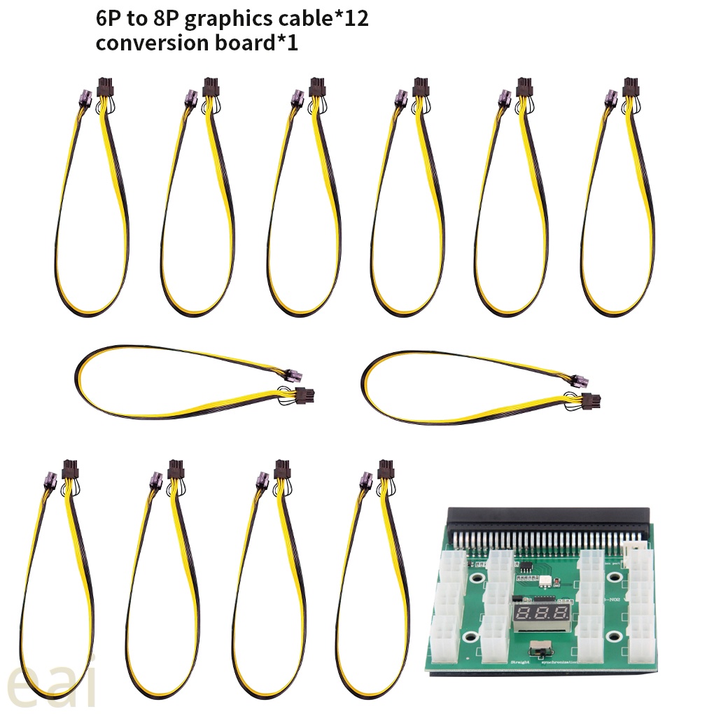 Bảng Mạch Nguồn Cung Cấp Điện 12x6pin 12v Pci-E