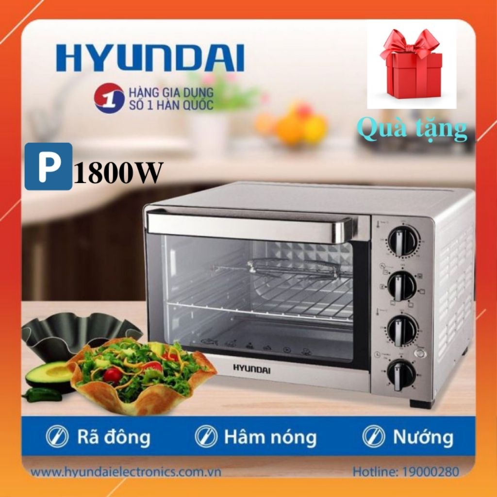 Lò nướng, lò nướng Hyundai HDE 3000S,HDE 3001S,HDE 3002S Dung tích 30L, 35L, 45L. Bảo hành 12 tháng.