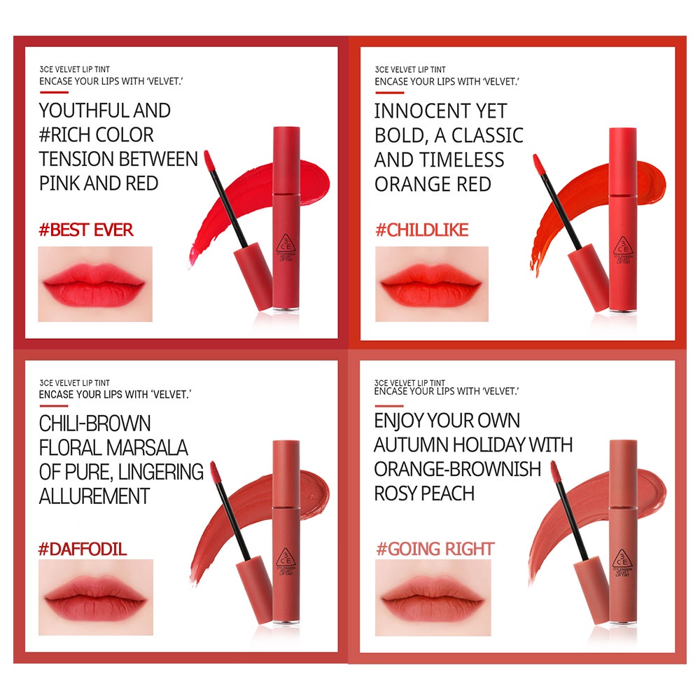 Son Kem 3ce Khối Lượng 4g Gồm 20 Màu Tùy Chọn