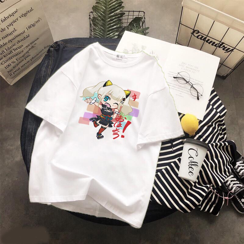 Áo thun Cotton Unisex - Nhân vật Luna Kaguya - Chibi - Luna Kaguya nháy mắt