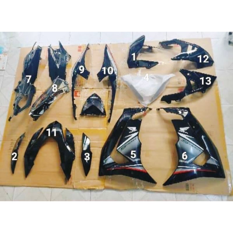 Dàn Áo Winner X V3 2022 Màu Đen Bóng Chính Hãng Honda