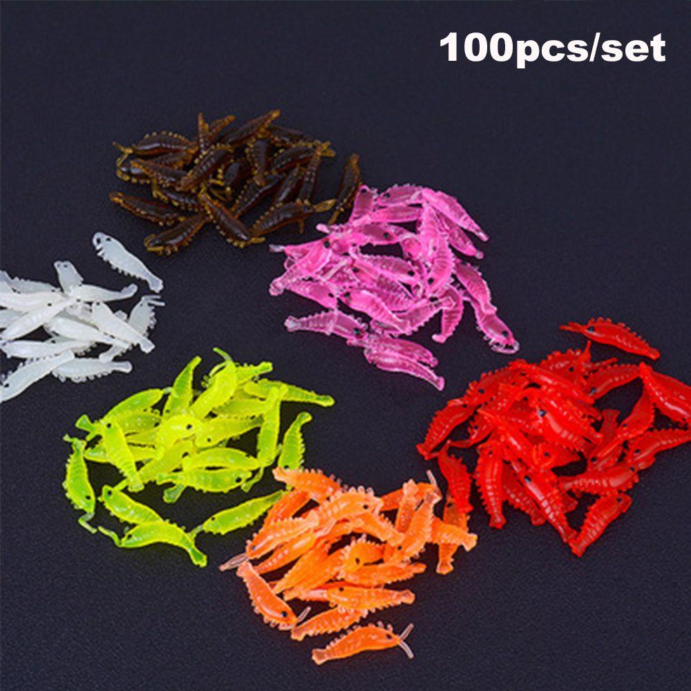 Mồi Câu Cá Giả Hình Con Tôm Dạ Quang 2.8cm Bằng Silicone Mềm Nhỏ Gọn