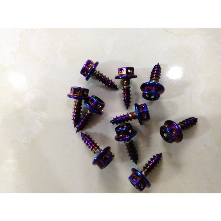 Bộ ốc dàn áo titan hình vương miệng