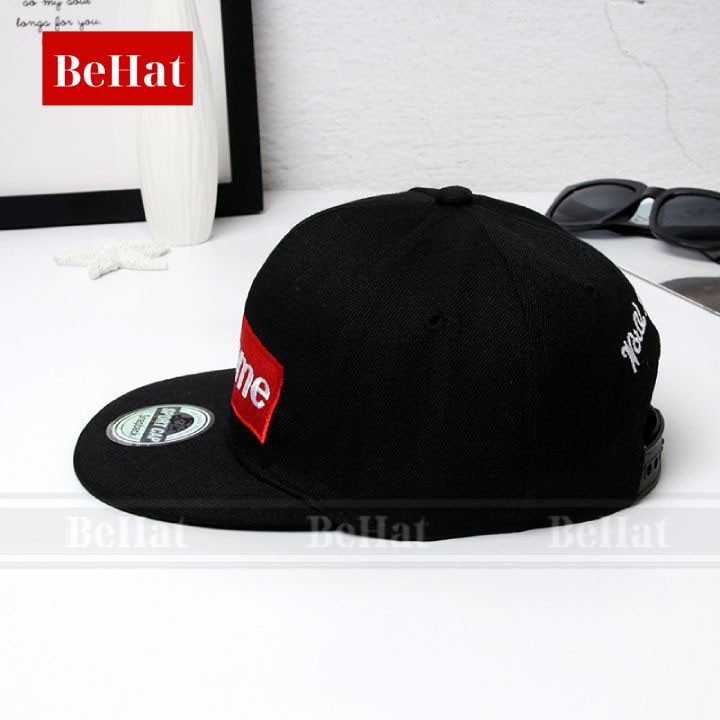 Mũ Snapback Supreme Nam, Chất Vải CottonDày, Form Đứng Thoáng Mát Khi Đội