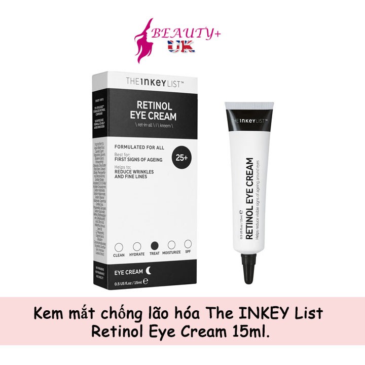 Kem mắt chống lão hóa The INKEY List Retinol Eye Cream 15ml