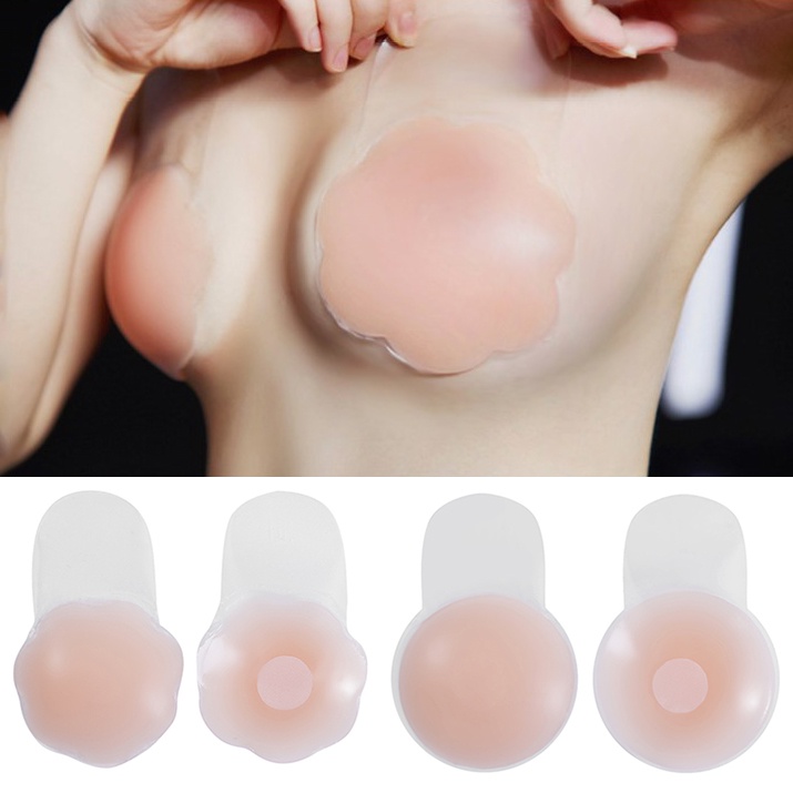 Cặp miếng silicone dán nâng ngực AIJOLEN vô hình thoáng khí có thể tái sử dụng cho nữ