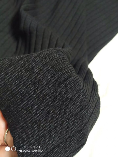 Chân váy len suông dáng dài vintage