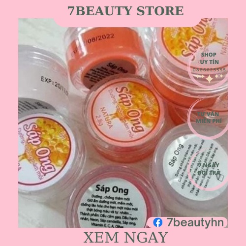 Dưỡng Môi Sáp Ong Sau Xăm