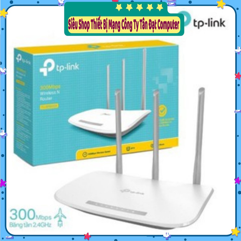 ( Siêu Rẻ ) Bộ Phát WIFI TPLINK WR 845 N 3 Râu SÓNG CỰC MẠNH.- Hàng Chính Hãng - Hàng Mới Năm 2021