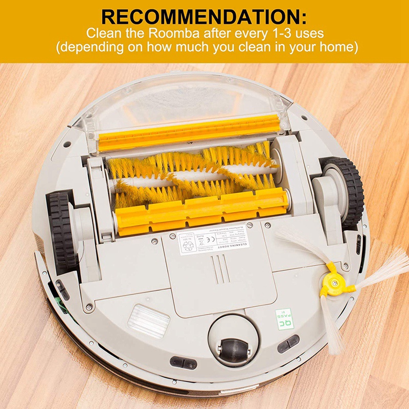 Bộ 6 Bàn Chải 3 Cánh Thay Thế Cho Máy Hút Bụi IRobot Roomba 800 and 900 Series