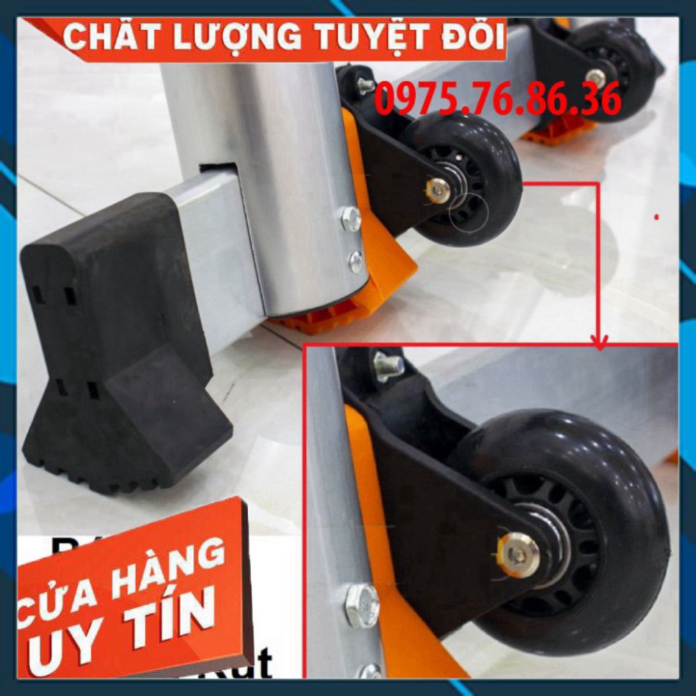 Bánh Xe Thang Nhôm Rút Giúp Vận Chuyển Thang Khỏe Hơn, Phụ Kiện Thang Nhôm Rút