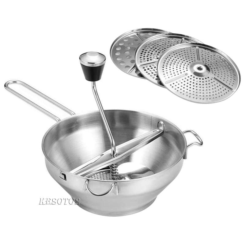 [Kesoto2] Máy Xay Thực Phẩm Với 3 Đĩa Giao Diện Cho Nghiền Khoai Tây Thuần Khiết